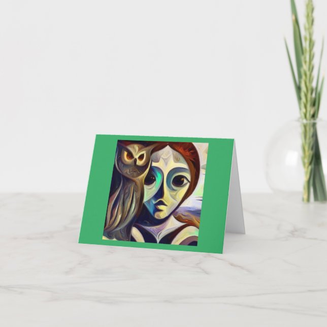 Carte Chouette animale 3 (Devant)