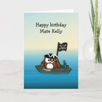 chouette de pirate - fête d'anniversaire