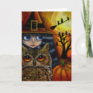 Carte Chouette Halloween