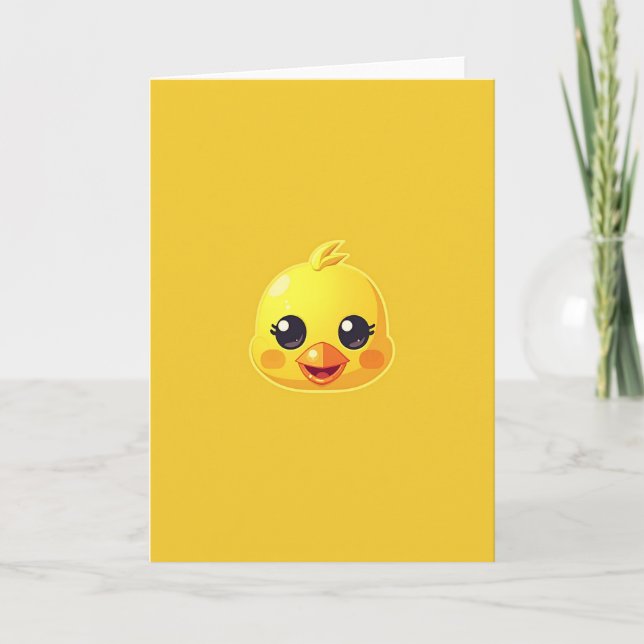 Carte Chouette Jaune Sucrée (Devant)