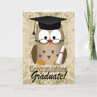 Carte Chouette mignonne