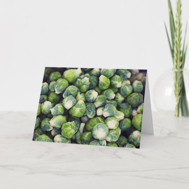 Carte Choux de bruxelles frais vert clair (Devant)