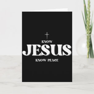 Carte Chrétien Connaître Jésus Connaître Paix Religion D