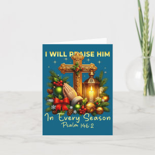 Carte Chrétien Jésus Noël Je Le Louerai Chaque