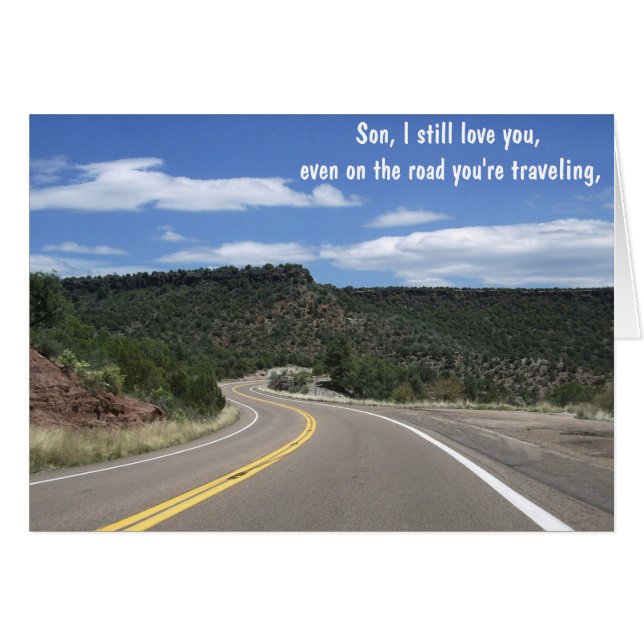 Carte chrétienne de détenu avec message évangéliqu (Devant horizontal)