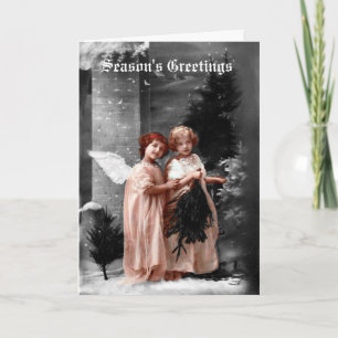 Carte chrétienne de Victorian Angel, vers 1900