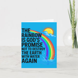 Carte Chrétiens Biblique Religieux L'arc-en-ciel Est Die