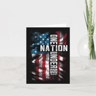 Carte Chrétiens Hommes Un National Sous Dieu 4 Juillet M