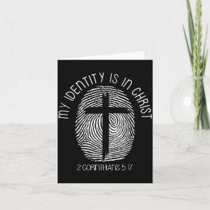 Carte Chrétiens Mon identité est en Jésus-Christ Bible F