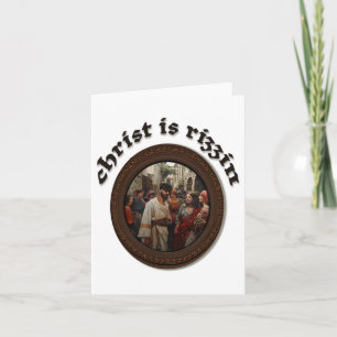 Carte Christ est Rizzin - Pâques