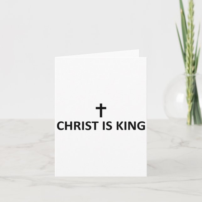 Carte Christ Is King Subtle Minimal Christian Faith Reli (Devant)