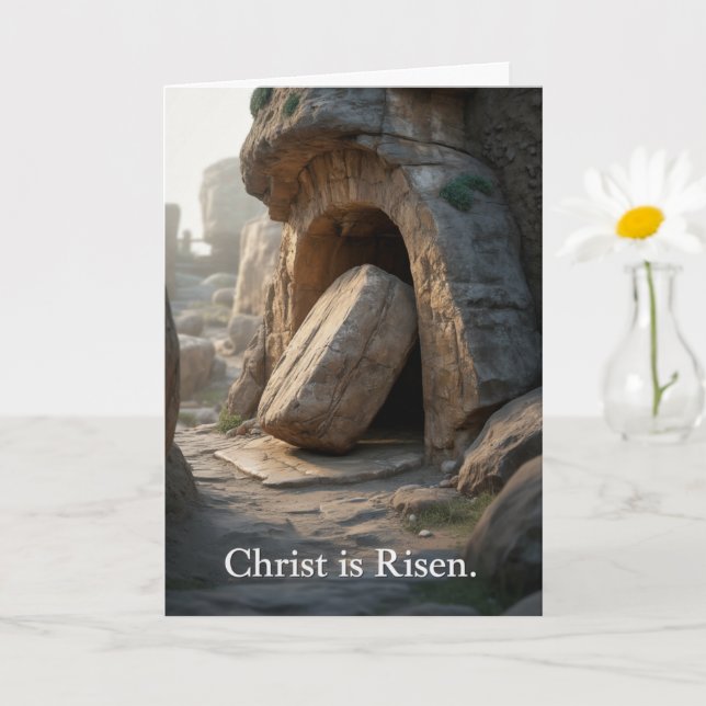 Carte Christ Is Risen Easter Bulk Church Greeting Cards (Petite plante)