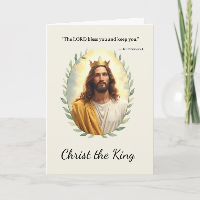 Carte Christ le Roi Scriptur de Paix et Bénédictions de  (Devant)