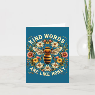 Carte Christian Bee Les mots gentils sont comme le miel