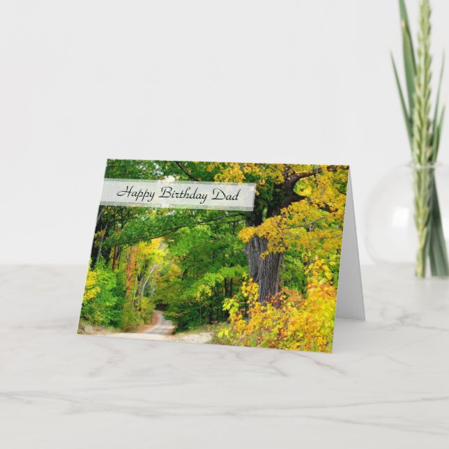 Carte Christian Birthday Papa Père Écriture (Devant)