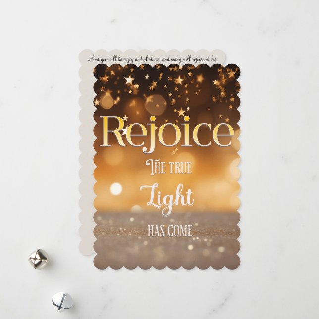 Carte Christian Christmas (Devant/Arrière en situation)