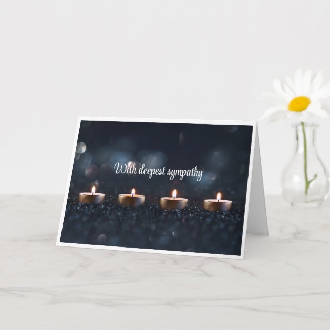 Carte Christian Condolence (Petite plante)