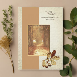 Carte Christian Faith Aquarelle Automne Confort