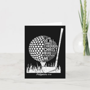 Carte Christian Golf Plyer I Can Do All Things Philippia