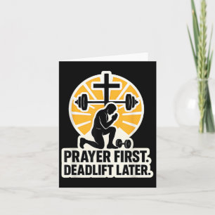 Carte Christian Gym Pour Hommes Prière Premier Deadlift