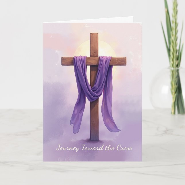 Carte Christian Lent Reflection Journey Toward the Cross (Devant)