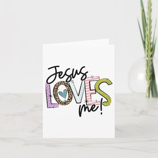 Carte Christian Love Quote Gift For New Believers Jesus  (Devant)