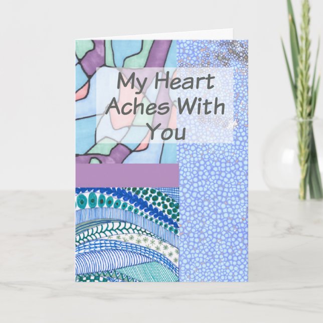 Carte Christian Sympathy Card Collage Design (Devant)