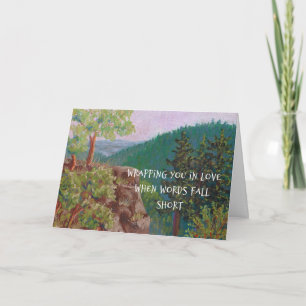 Carte Christian Sympathy Mountain Cliff