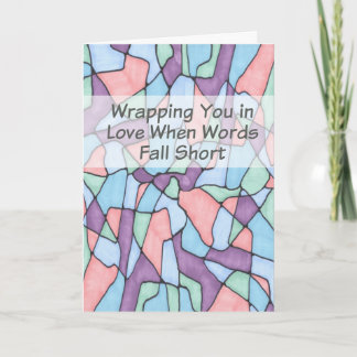 Carte Christian Sympathy multicolore