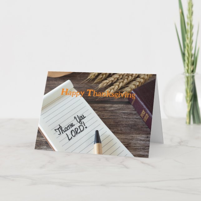 Carte Christian Thanksgiving (Devant)