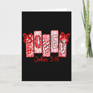 Carte Christian Valentine A aimé John 316 Coquette Arc V