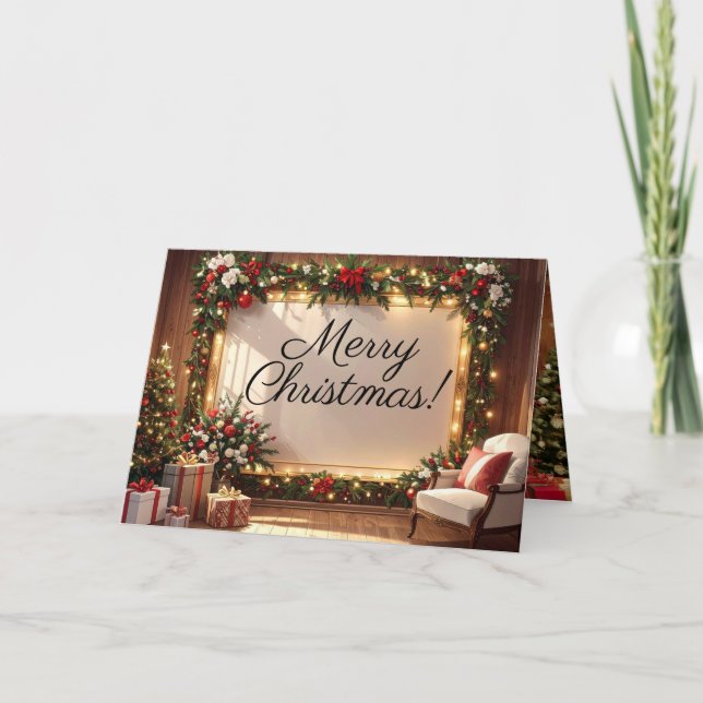 Carte Christmas 3 Image Greeting Card (Devant)