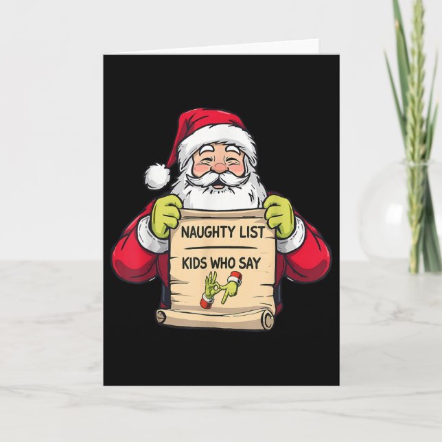 Carte Christmas 67 Funny Santa 67 Six Seven 6 7 Meme Cus (Devant)