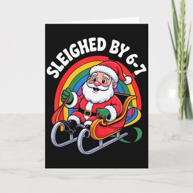 Carte Christmas 67 Funny Xmas Six Seven Ugly Sweater 6-7 (Devant)