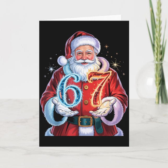 Carte Christmas 67 Funny Xmas Six Seven Ugly Sweater 6-7 (Devant)