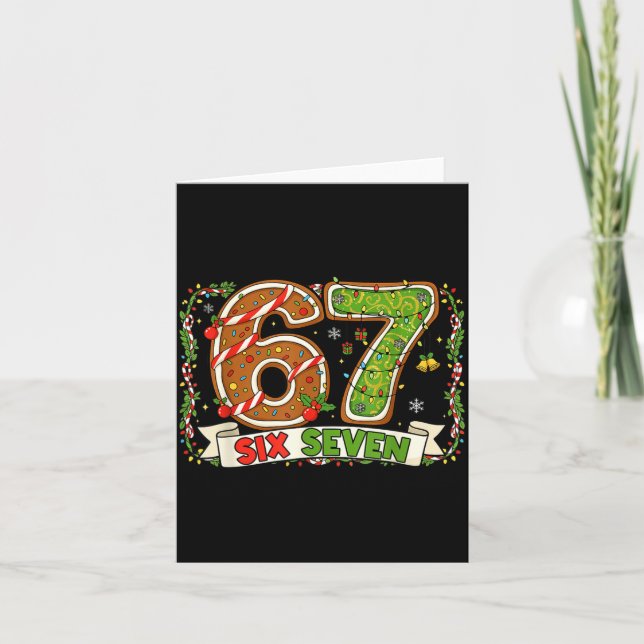 Carte Christmas 67 Xmas Gen Rizzmas 6 7 Santa Brainrot M (Devant)