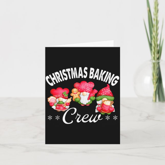 Carte Christmas Baking Crew Bakers And Christmas Baking  (Devant)