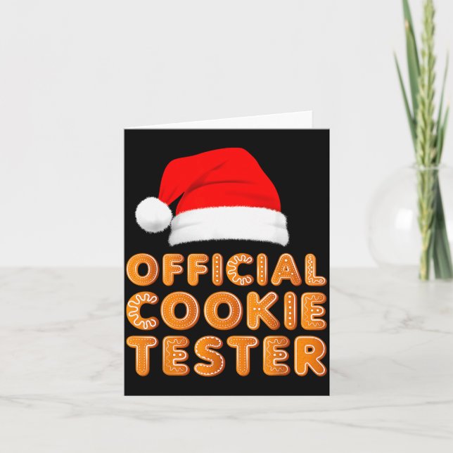 Carte Christmas Baking Crew Cookie Tester Xmas Pajamas  (Devant)