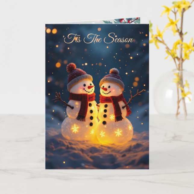 Carte Christmas Card (Fleur jaune)