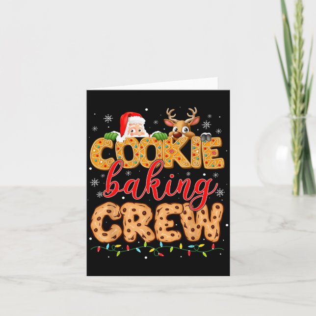 Carte Christmas Cookie Baking Crew Cookie Crew Family Ch (Devant)