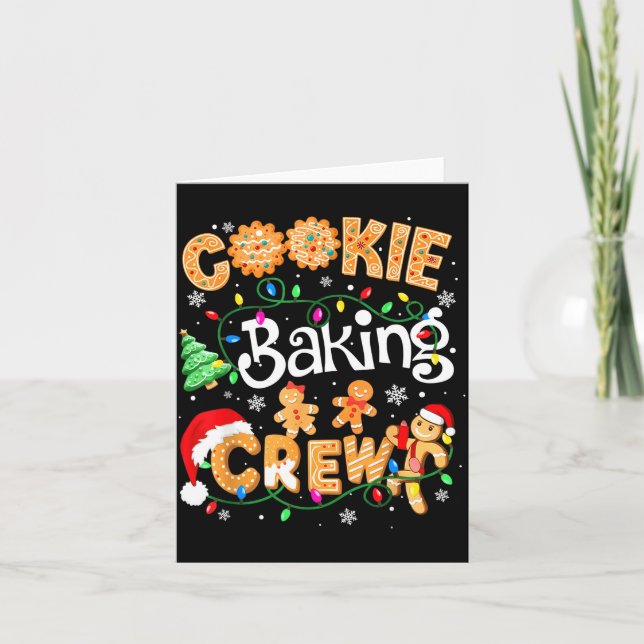 Carte Christmas Cookie Baking Crew Cookie Crew Family Ch (Devant)