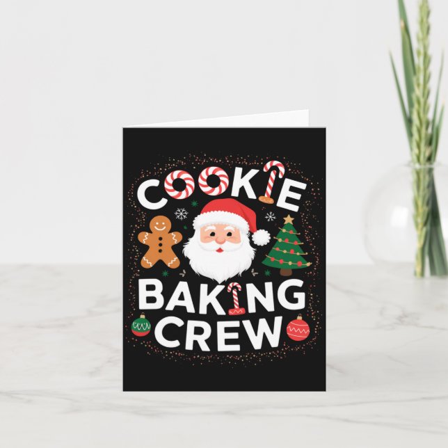 Carte Christmas Cookie Baking Crew Family Christmas Baby (Devant)