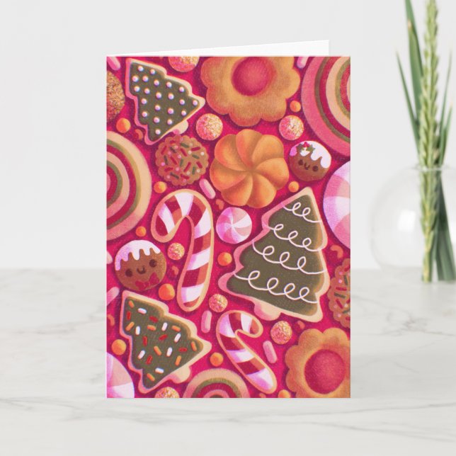 Carte Christmas Cookie Pattern  (Devant)