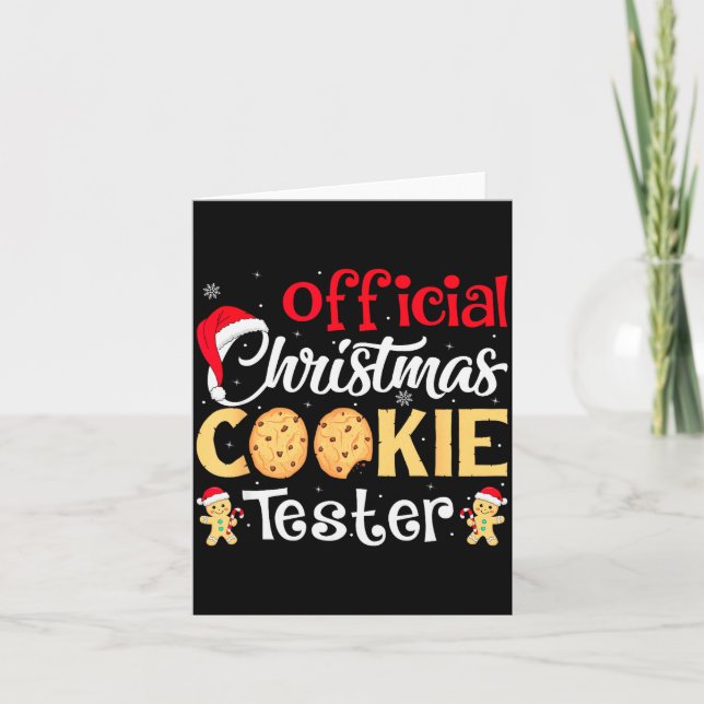 Carte Christmas Cookie Tester Funny Baking Crew Xmas  (Devant)