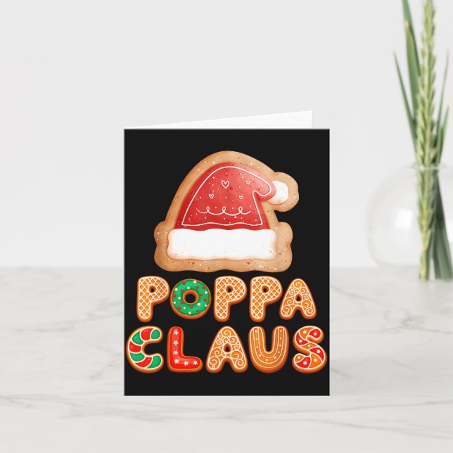 Carte Christmas Cookies Baking Ppa Claus Family Matching (Devant)