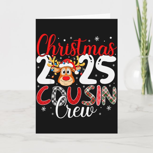 Carte Christmas Cousin Crew 2025 Matching Family Xmas Pa (Devant)