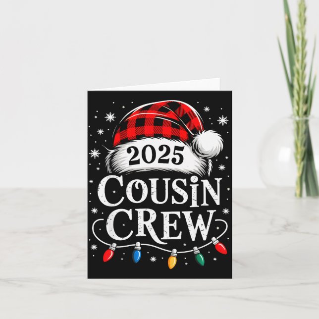 Carte Christmas Cousin Crew 2025 Matching Xmas Family Pa (Devant)