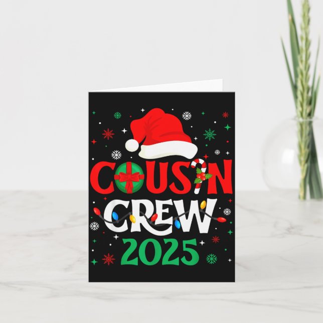 Carte Christmas Cousin Crew 2025 Xmas Funny Matching Fam (Devant)