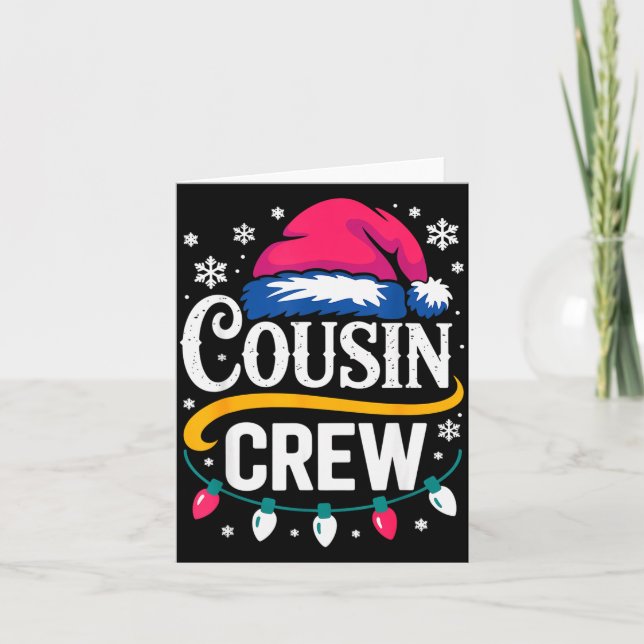 Carte Christmas Cousin Crew Pajamas Kids Girls Toddler M (Devant)