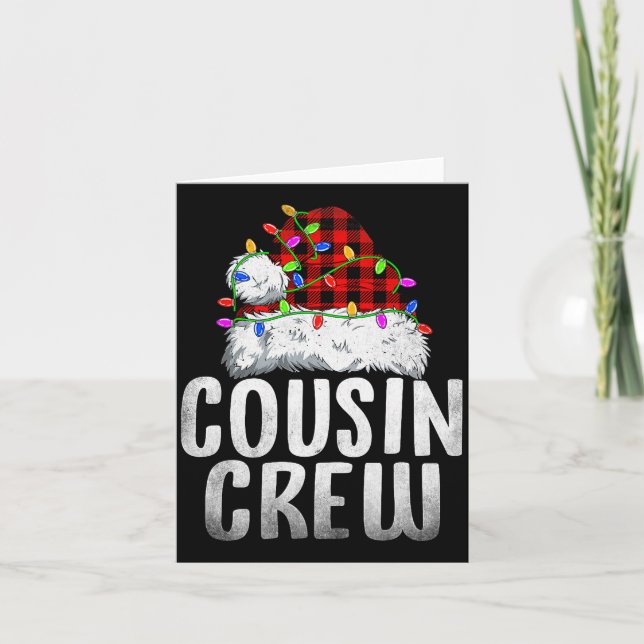 Carte Christmas Cousin Crew Santa Xmas Family Matching P (Devant)